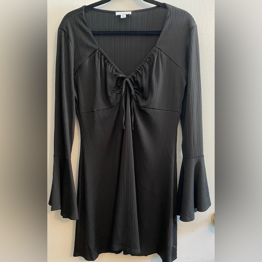 Black Long Sleeve Summer Dress